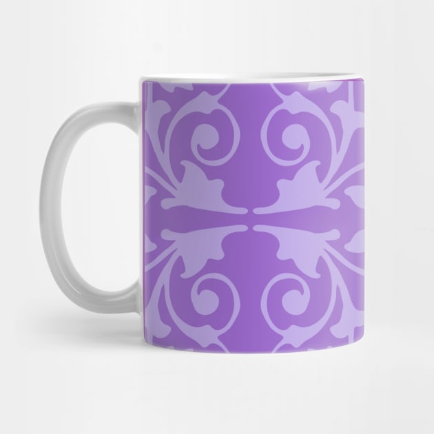 Violets Pattern in Amethyst Color Background by aybe7elf